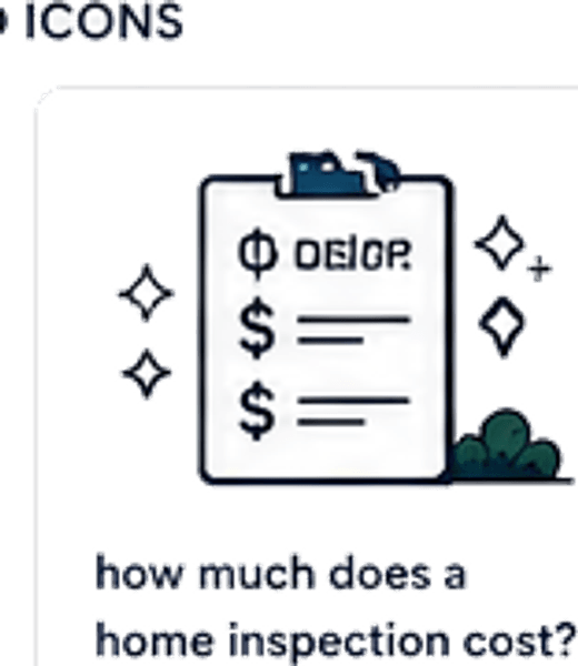 Typical home inspection cost range infographic